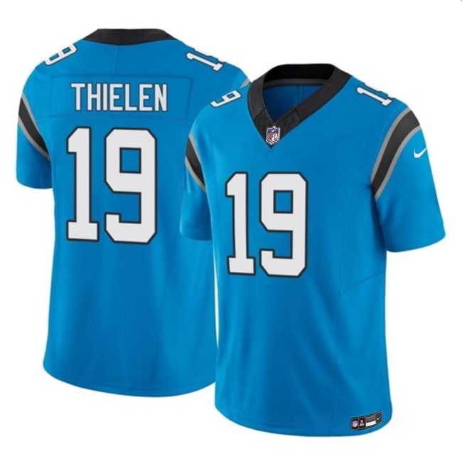 Men & Women & Youth Carolina Panthers #19 Adam Thielen Blue 2023 F.U.S.E. Vapor Untouchable Football Stitched Jersey->carolina panthers->NFL Jersey